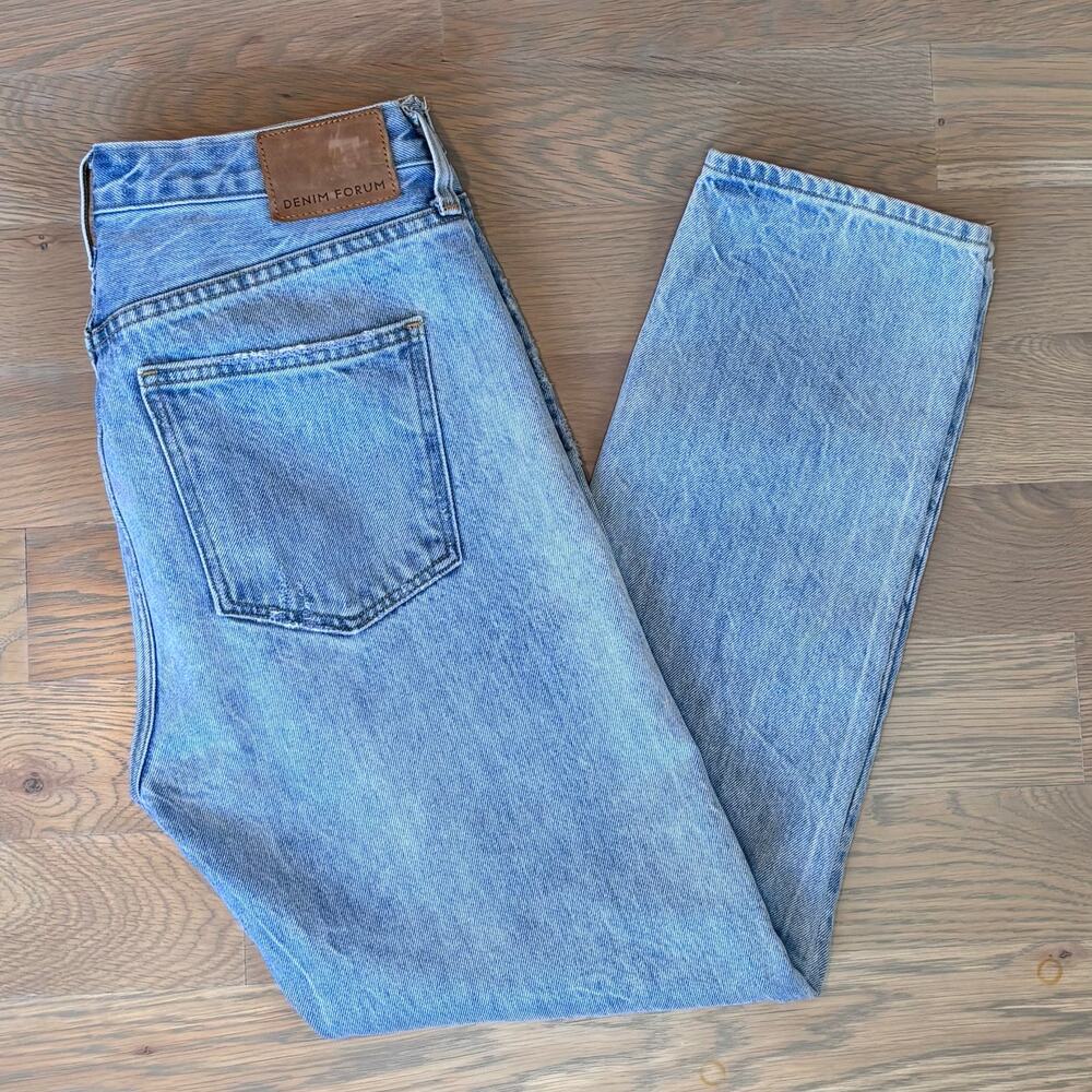 Aritzia Denim Forum Ex Boyfriend Jeans Organic Cotton Light Wash Women Size 27 - Picture 6 of 11